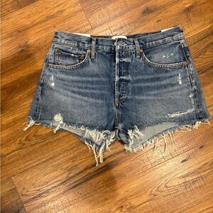 Agolde Parker denim shorts vintage distressed